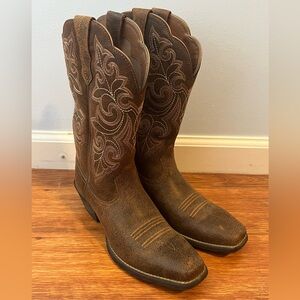 Ariat Cowboy Boots - Round Up Square Toe
